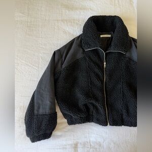 12th Tribe Black Sherpa Jacket